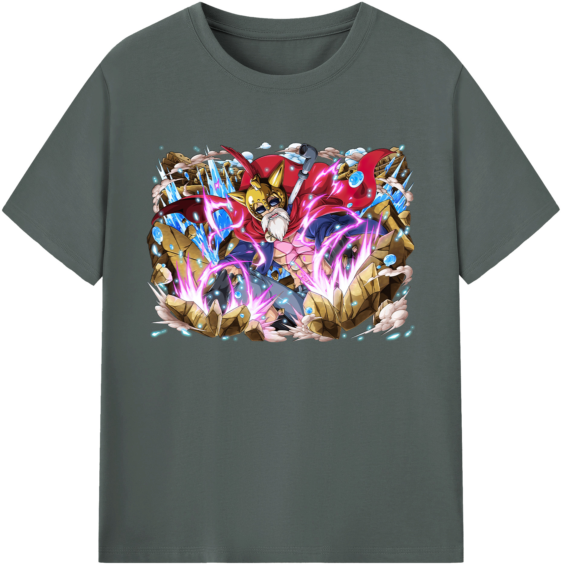 ワンピース モンキー・D・ルフィ ONE PIECE Monkey D. Luffy 綿100％ メンズ半袖Tシャツ｜肌触りやわらか＆通気性